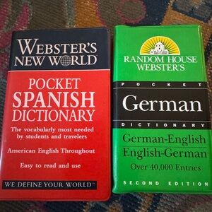 Webster's Pocket Spanish and German Dictionaries